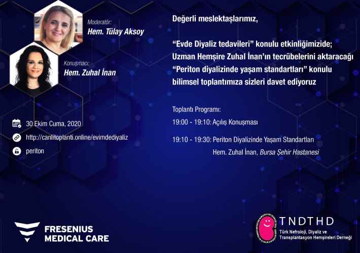 Türk Nefroloji, Diyaliz veTransplantasyon Hemşireleri Derneği Evde
